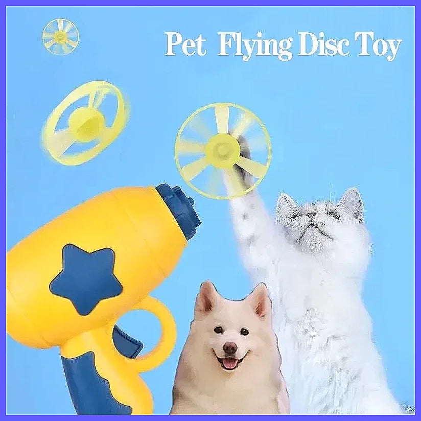 Flying Disc Launcher Cat Toy – Interactive Chase Game