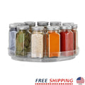 Clear Turntable Organizer – 10" Spinning Lazy Susan for Pantry & Fridge