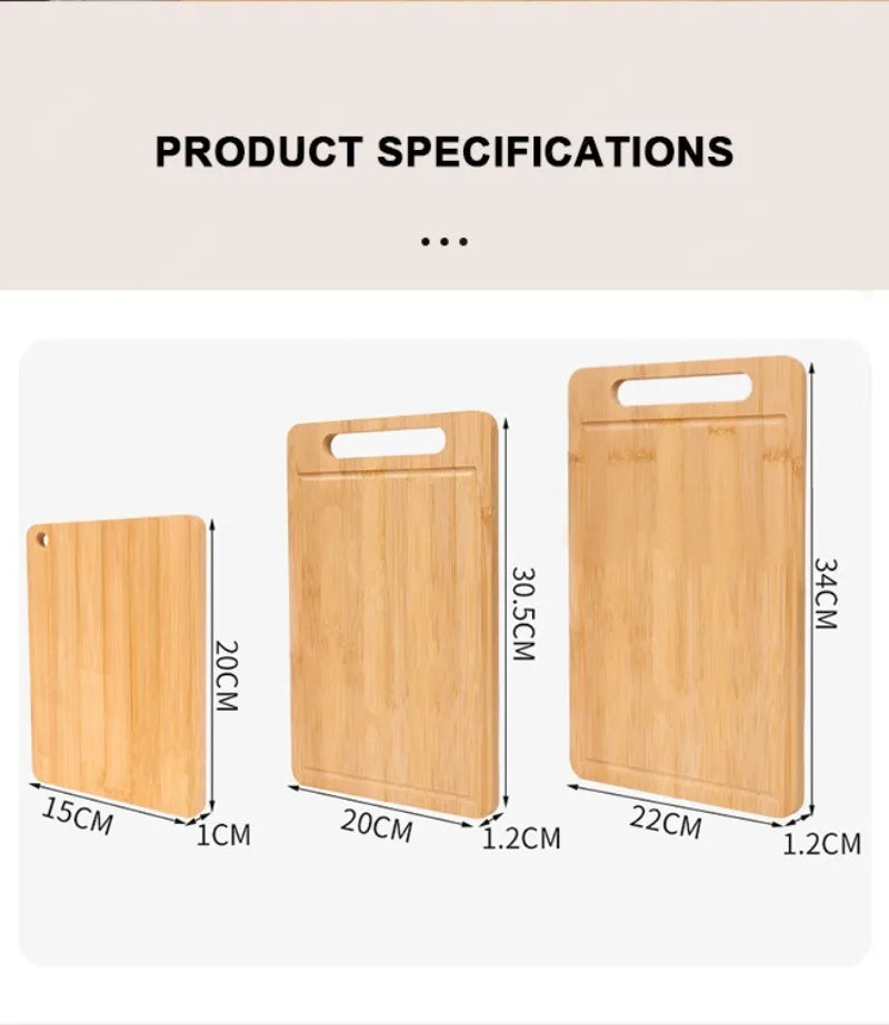 Double-Sided Bamboo Cutting Board – 3 Sizes