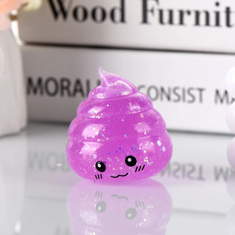 Glitter Poop Squishy – Squeeze Toy