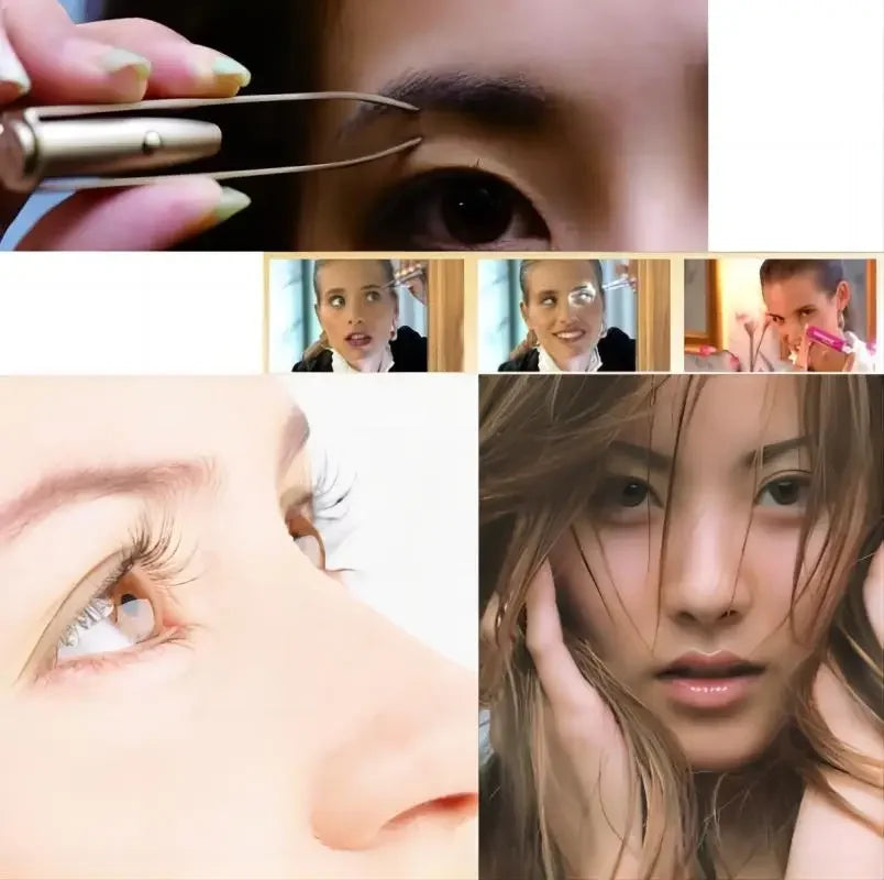 LED Light Precision Tweezers – Stainless Steel