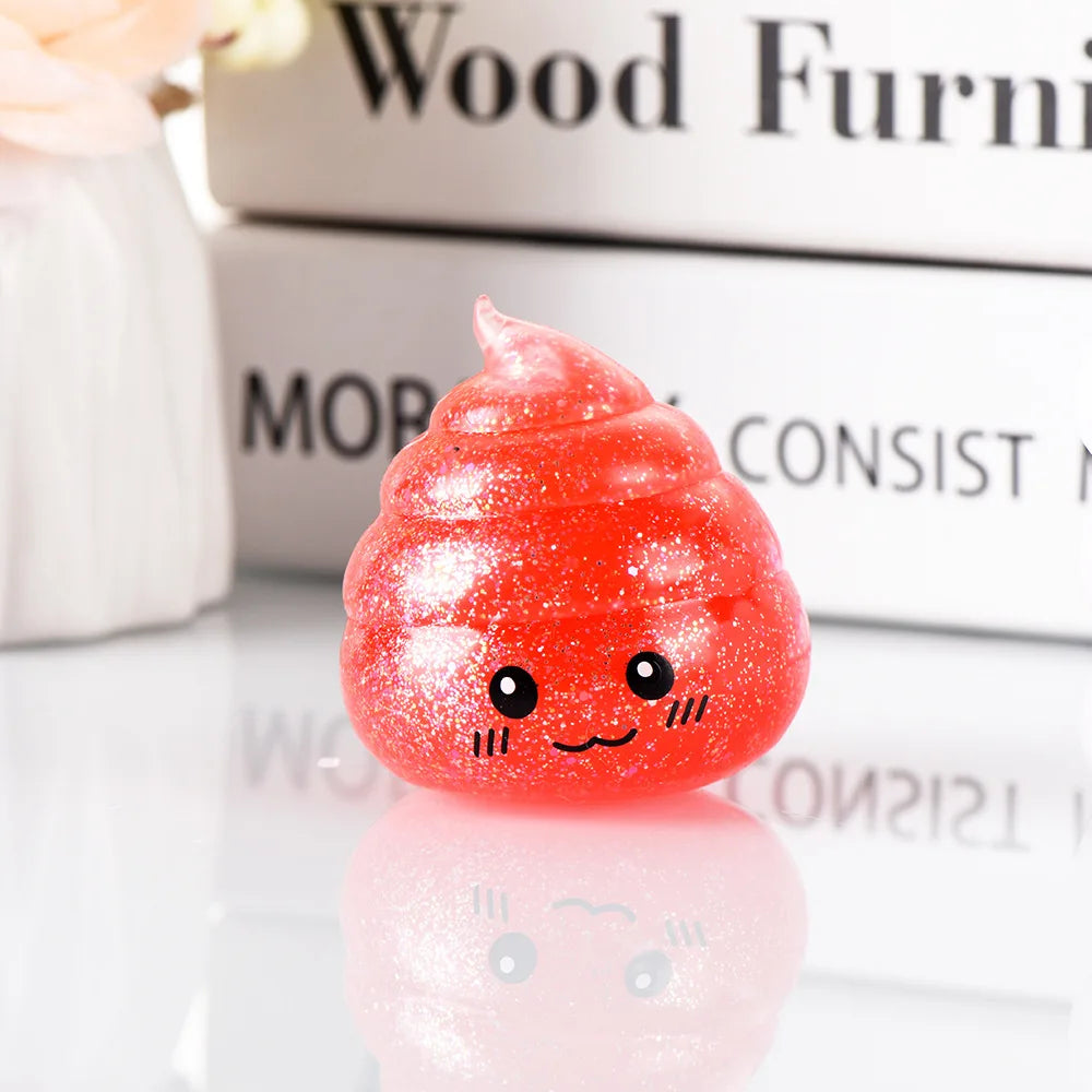 Glitter Poop Squishy – Squeeze Toy