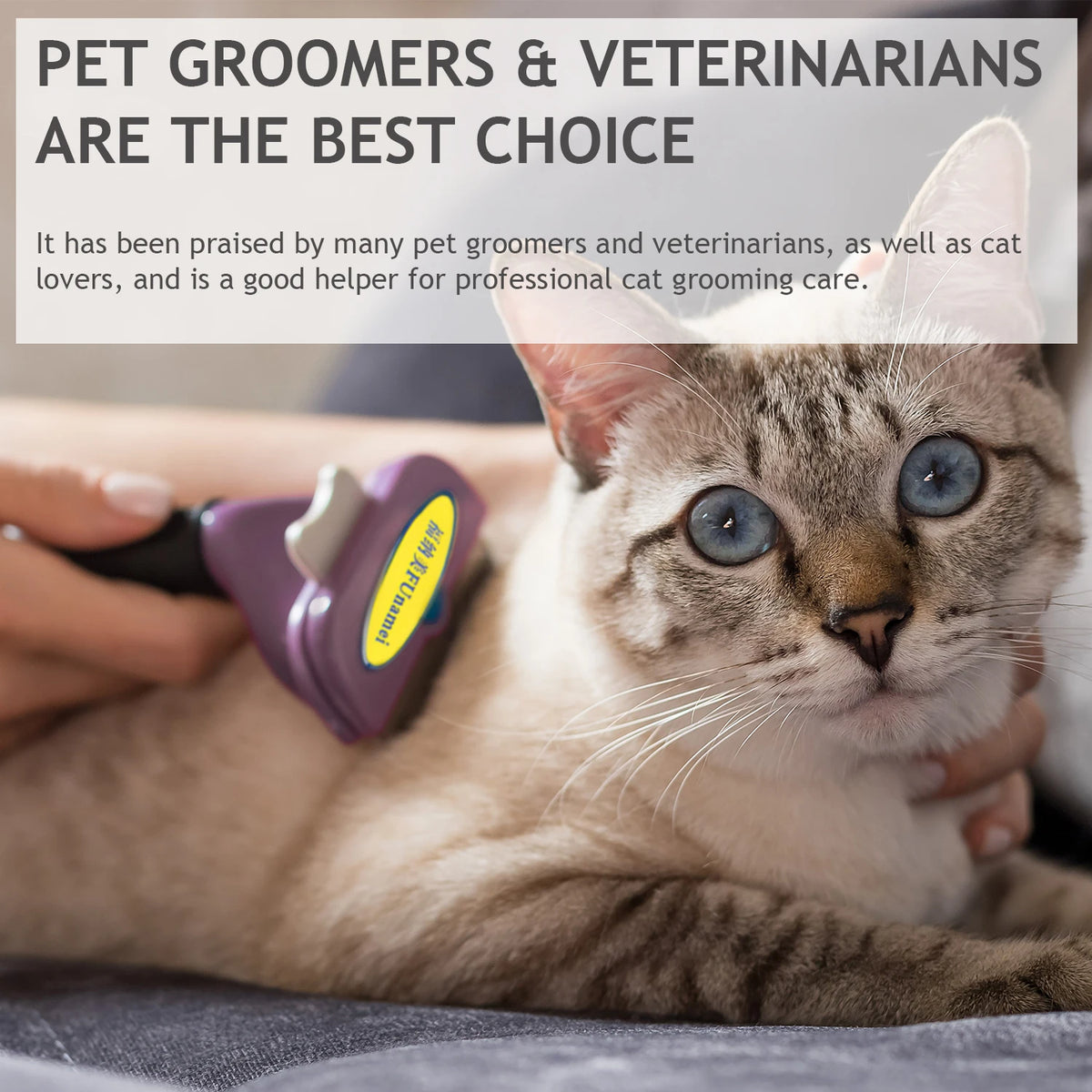 Pet Dematting Brush – Undercoat Rake for Dogs & Cats