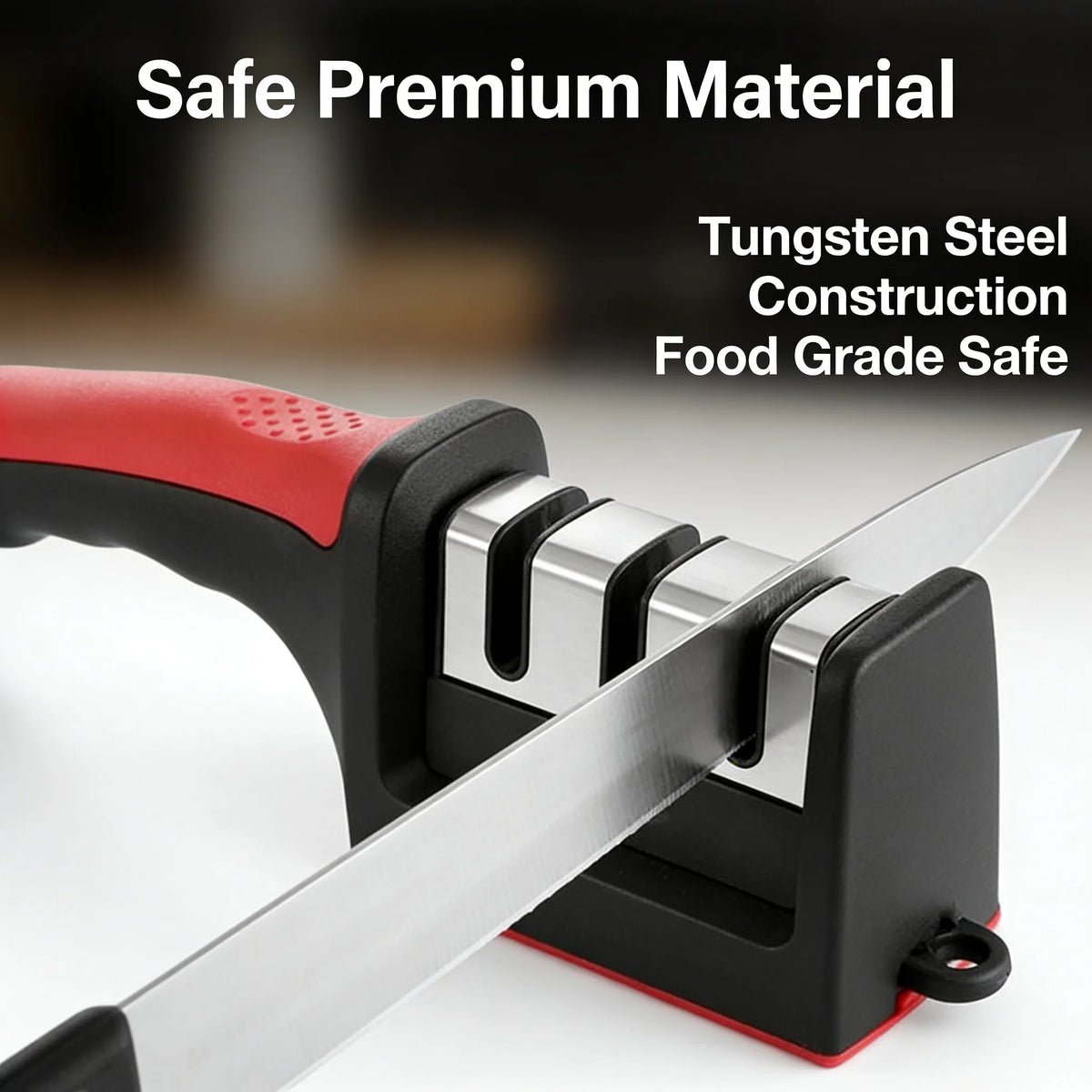 Quick Knife Sharpener – Non-Slip Handheld Kitchen Tool