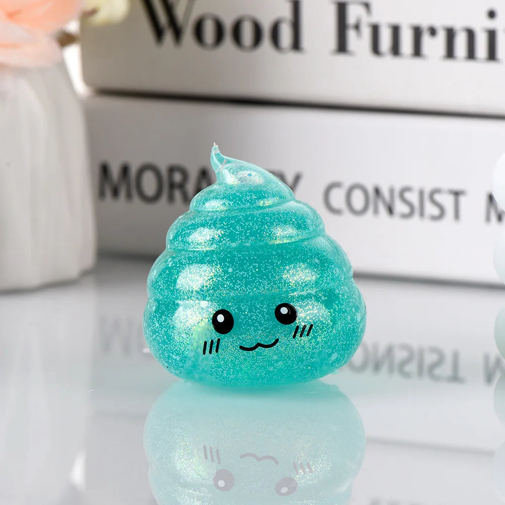 Glitter Poop Squishy – Squeeze Toy
