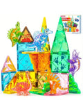 Magnetic Dinosaur Building Tiles – 50 Pieces