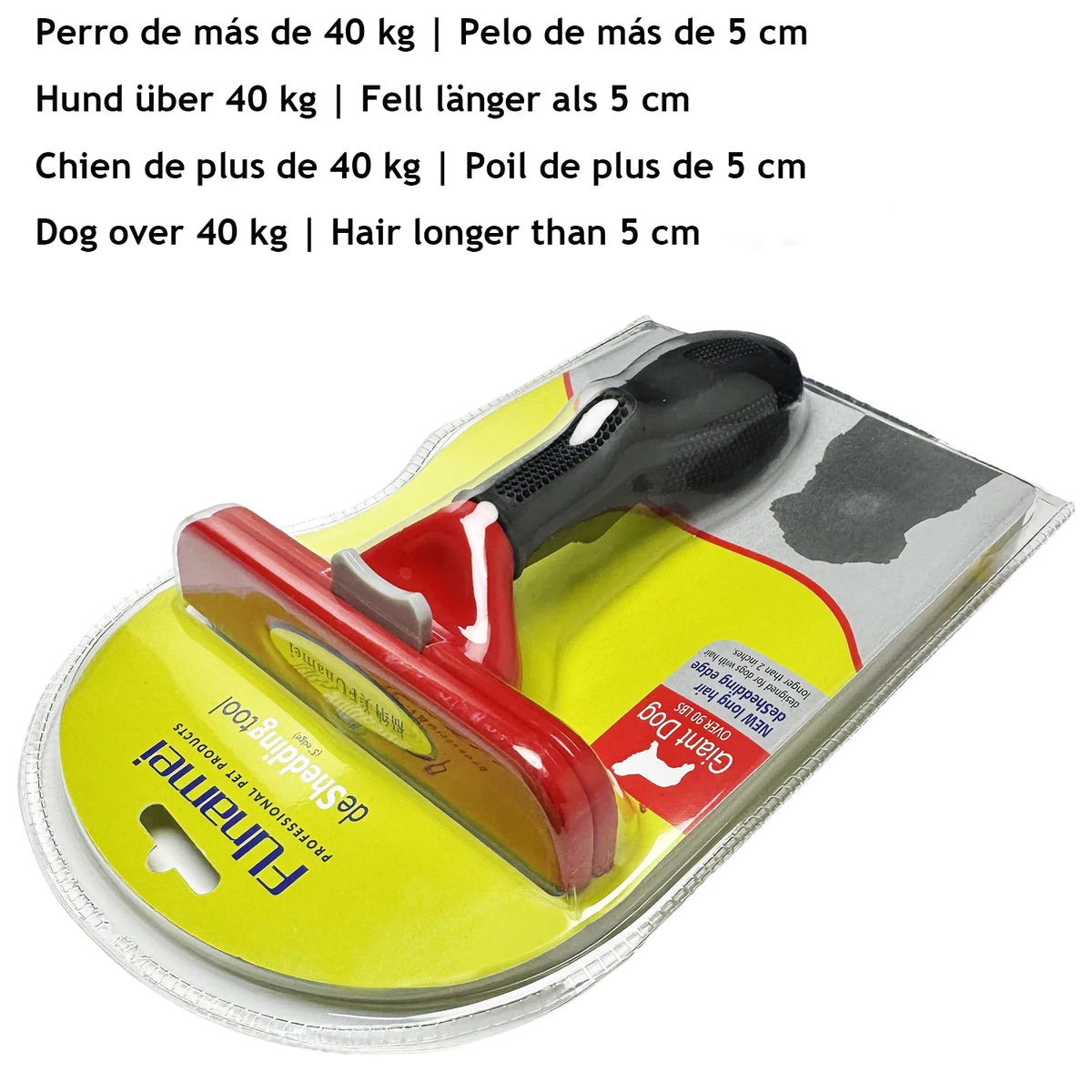 Pet Dematting Brush – Undercoat Rake for Dogs & Cats