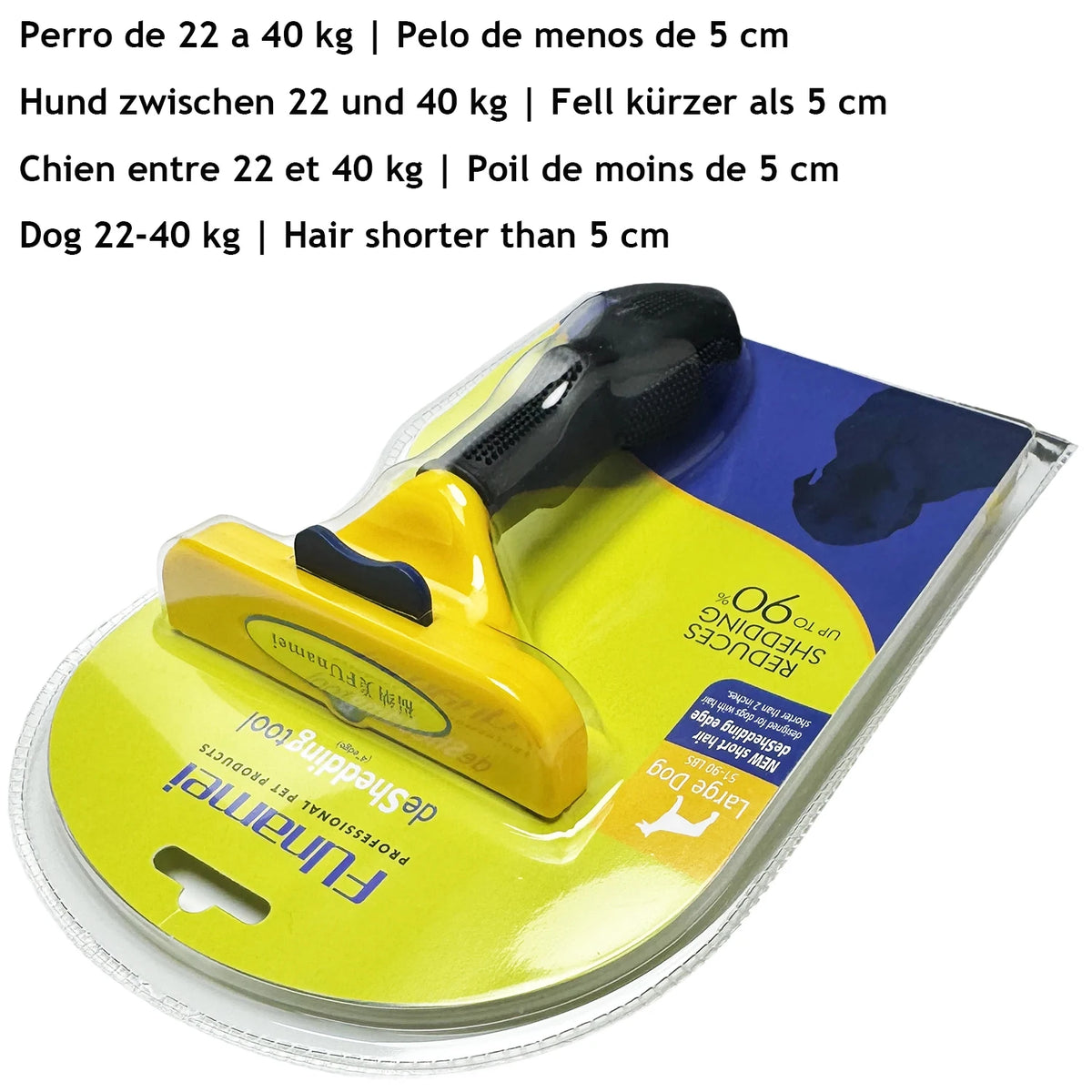 Pet Dematting Brush – Undercoat Rake for Dogs & Cats