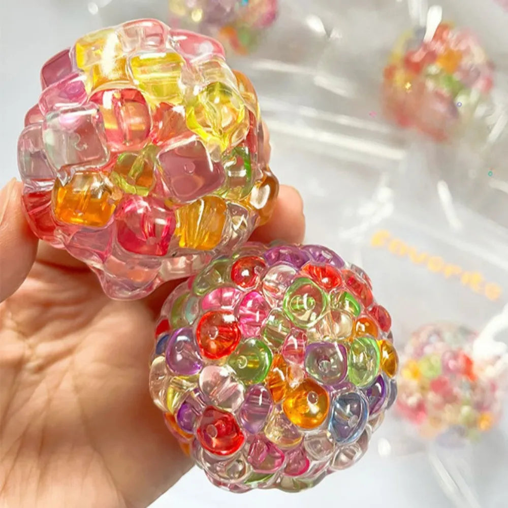 Crystal Bead Squishy Ball – Stress Relief Toy