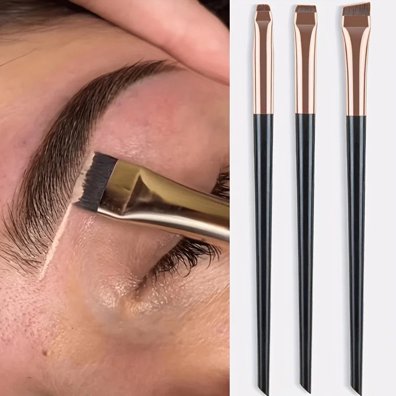 3-Piece Precision Eyeliner & Brow Brush Set