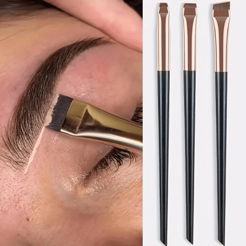 3-Piece Precision Eyeliner & Brow Brush Set