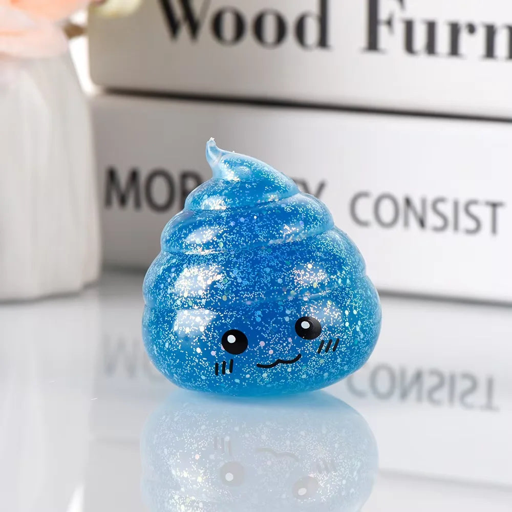 Glitter Poop Squishy – Squeeze Toy
