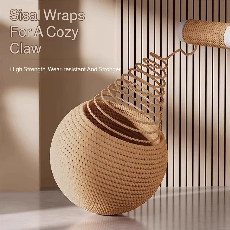 Sisal Cat Scratch Ball – Chew & Play Toy