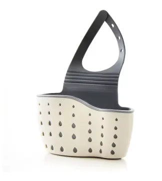 Stainless Steel Sink Caddy – Sponge & Brush Organizer with Drain Tray