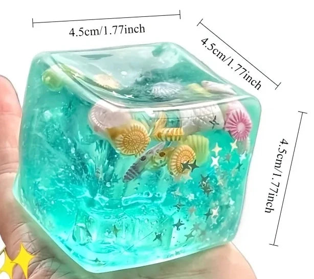 Ocean Cube Squishy – Stress Relief Toy