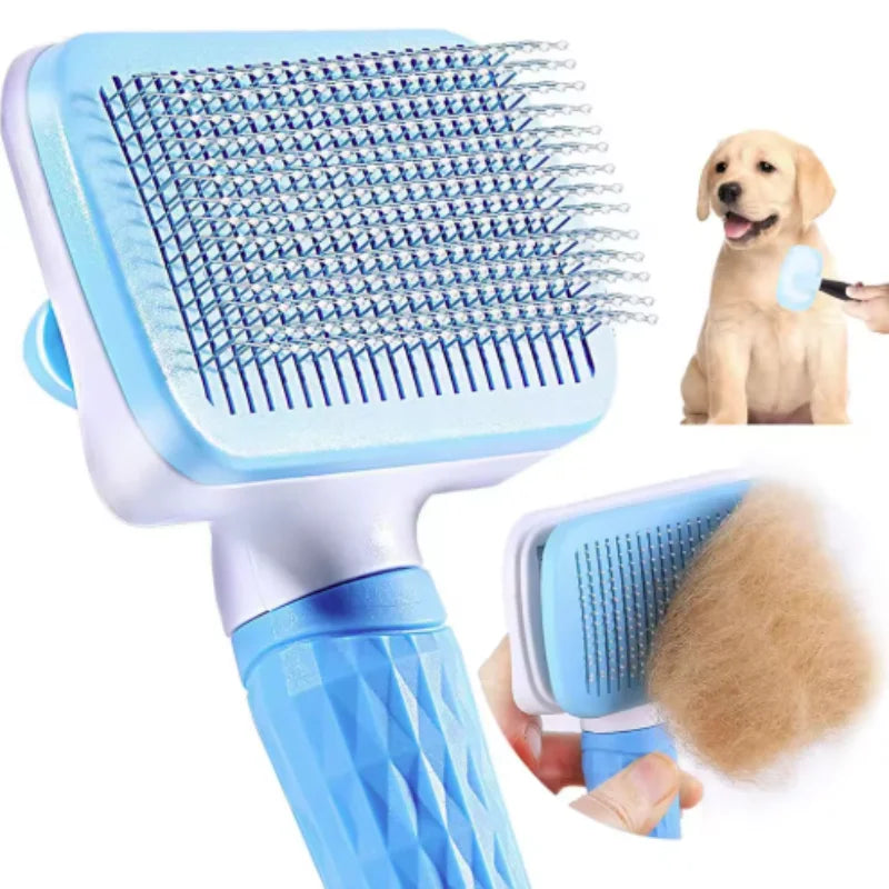 Self-Cleaning Slicker Brush for Dogs & Cats