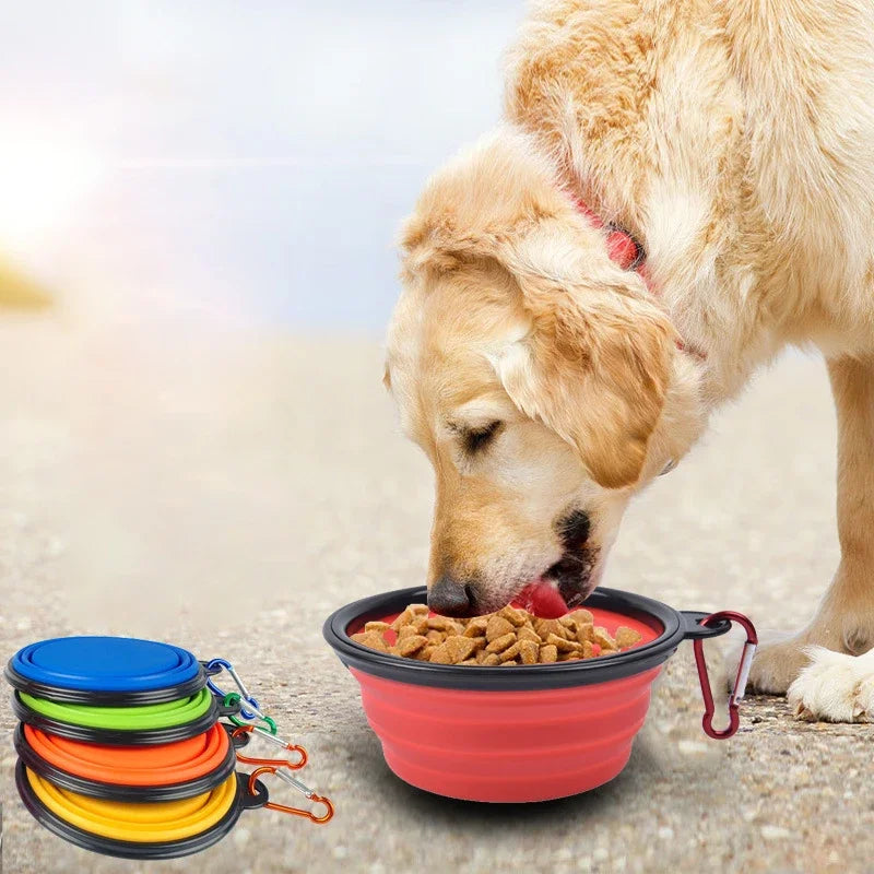 Collapsible Travel Dog Bowl – 350ml Silicone