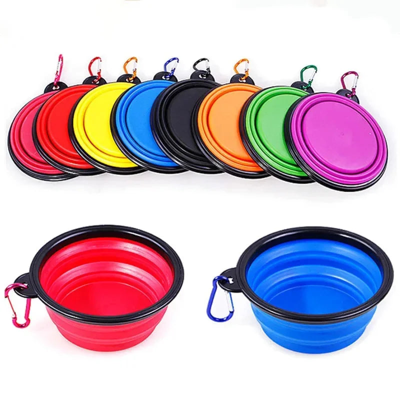 Collapsible Travel Dog Bowl – 350ml Silicone