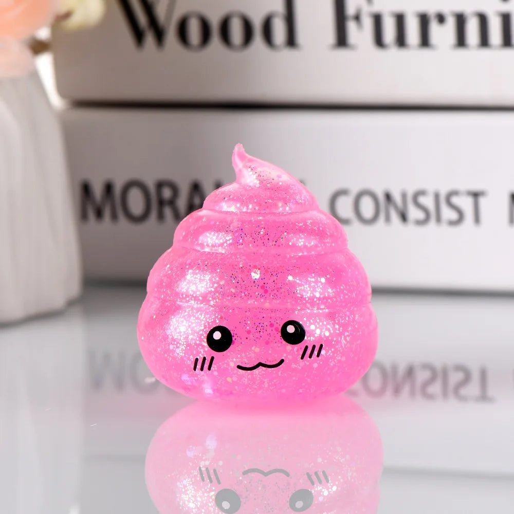 Glitter Poop Squishy – Squeeze Toy