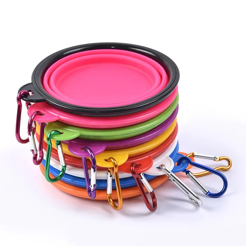 Collapsible Travel Dog Bowl – 350ml Silicone