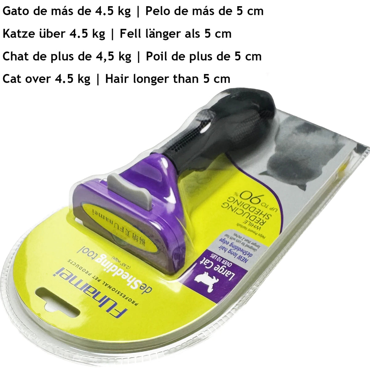 Pet Dematting Brush – Undercoat Rake for Dogs & Cats