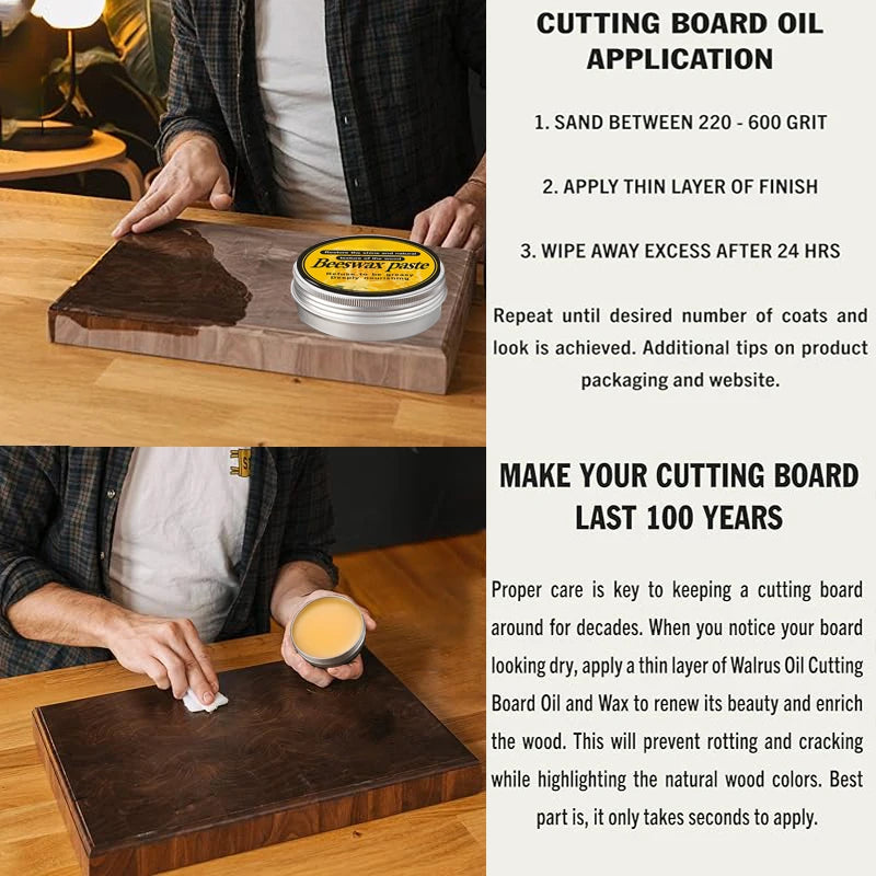 Cutting Board Wax – Wood Conditioner & Polish