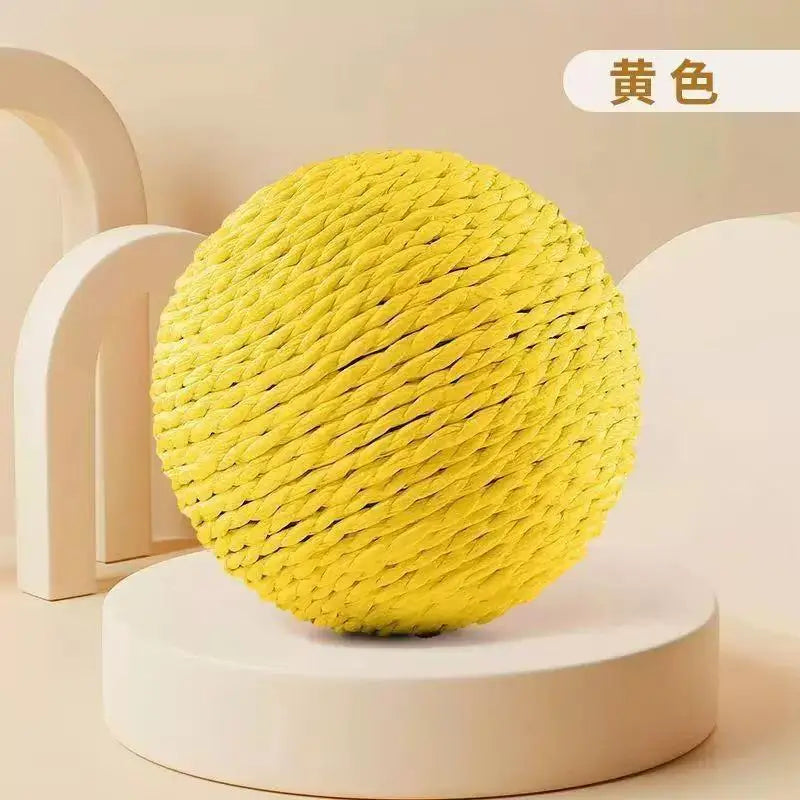 Sisal Cat Scratch Ball – Chew & Play Toy