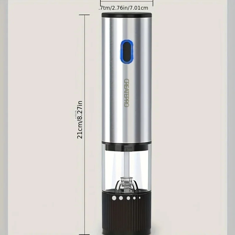 Electric Salt & Pepper Grinder – Rechargeable, Adjustable Grind