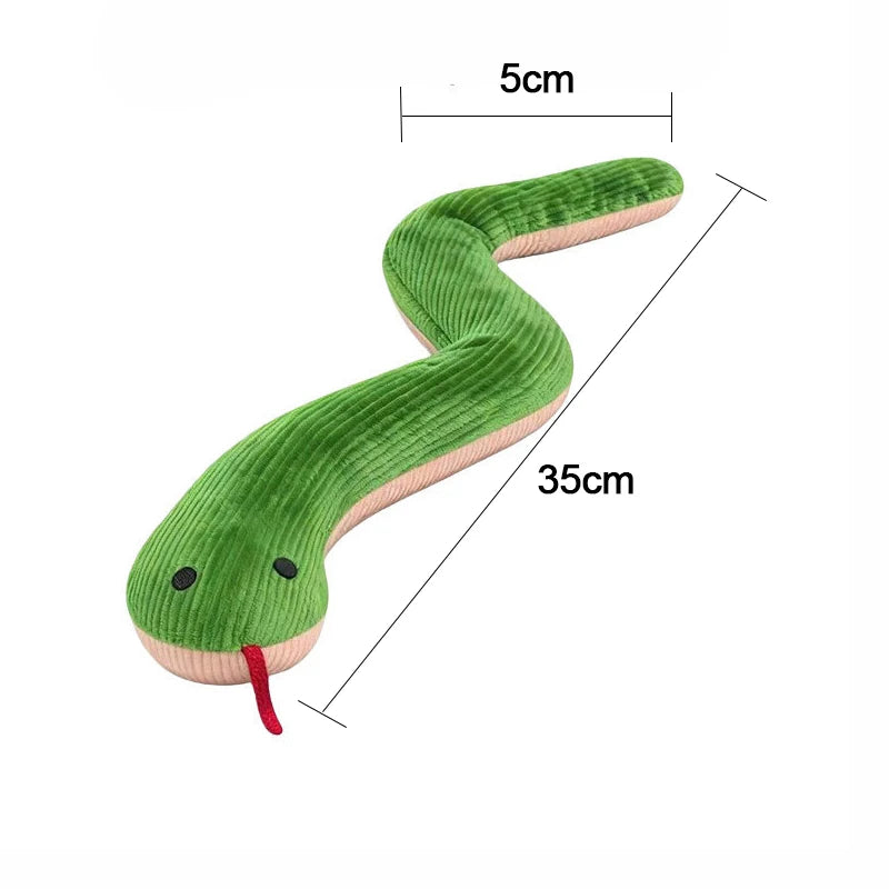 Cat Kicker Snake Toy – 16.5" Interactive Plush