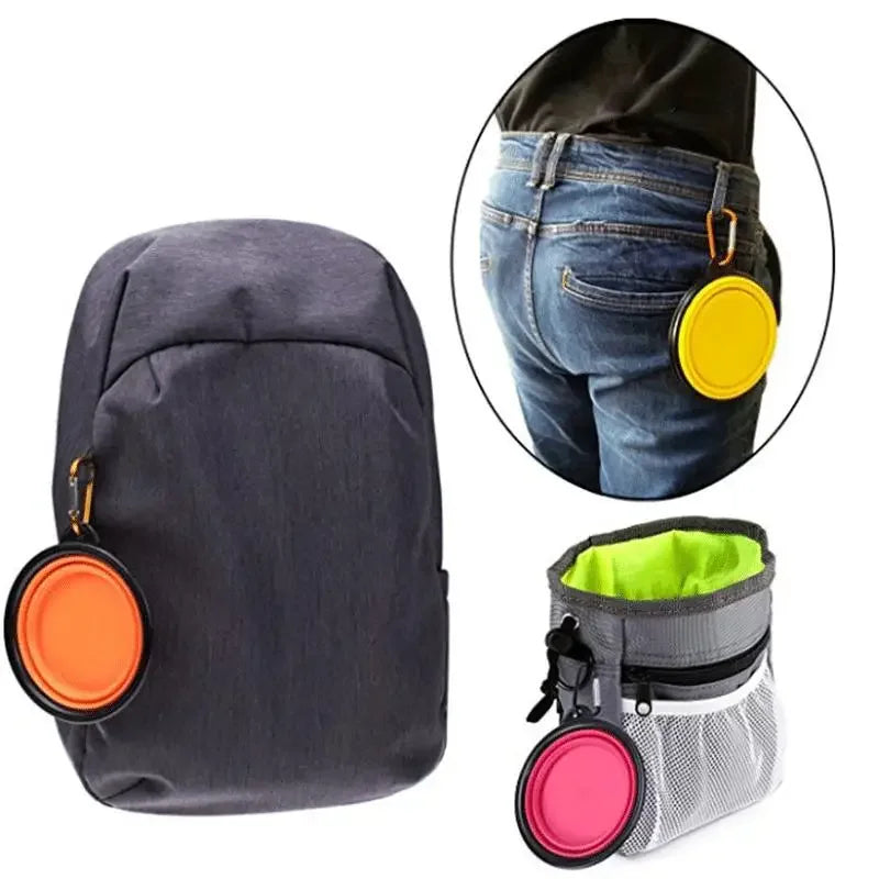 Collapsible Travel Dog Bowl – 350ml Silicone