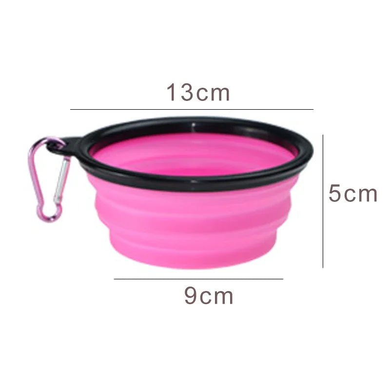 Collapsible Travel Dog Bowl – 350ml Silicone