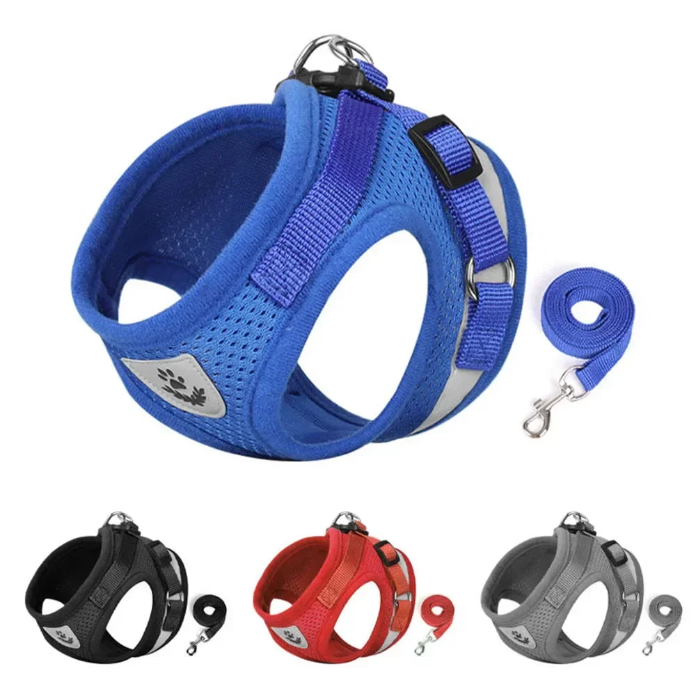 Escape-Proof Cat Harness & Leash Set – Reflective Mesh