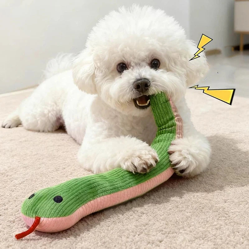 Cat Kicker Snake Toy – 16.5" Interactive Plush