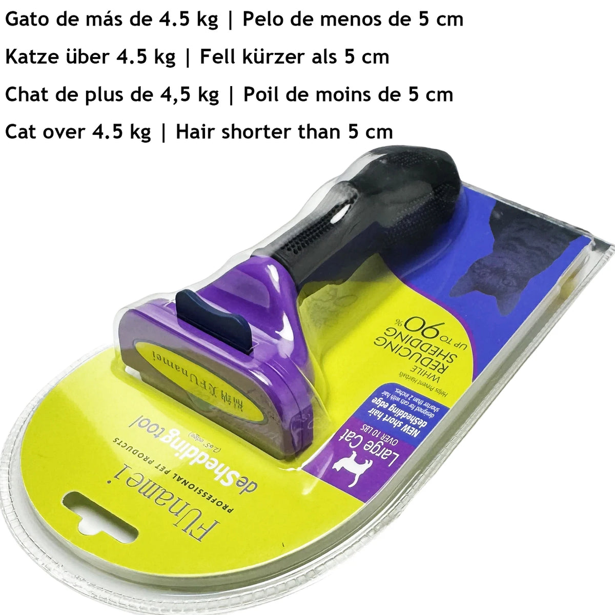 Pet Dematting Brush – Undercoat Rake for Dogs & Cats