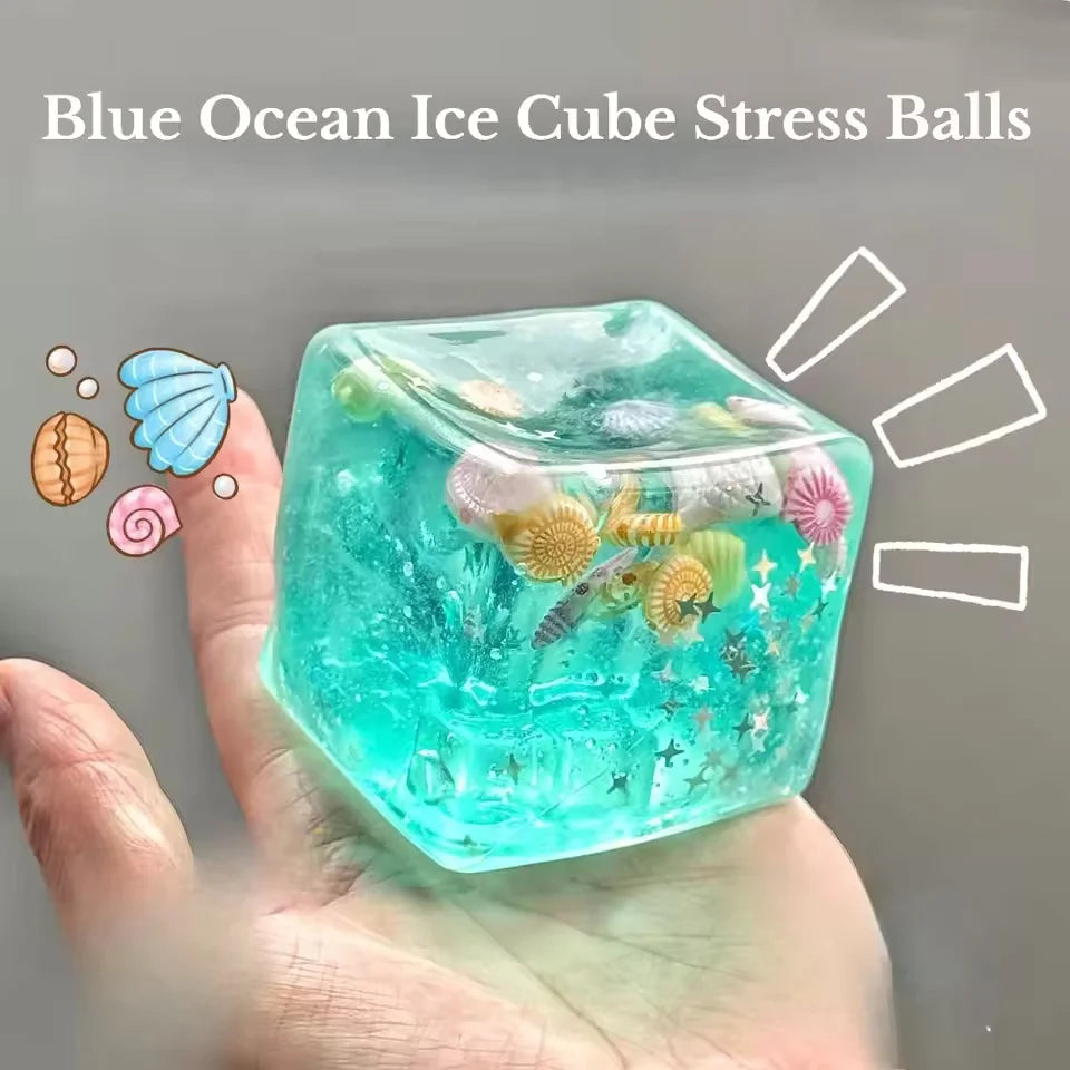 Ocean Cube Squishy – Stress Relief Toy