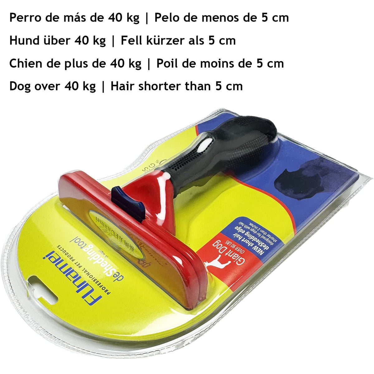 Pet Dematting Brush – Undercoat Rake for Dogs & Cats
