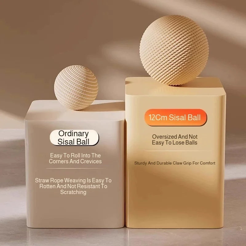 Sisal Cat Scratch Ball – Chew & Play Toy