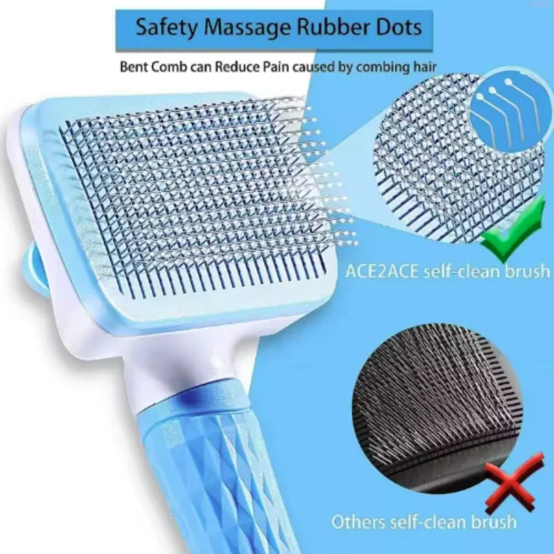 Self-Cleaning Slicker Brush for Dogs & Cats