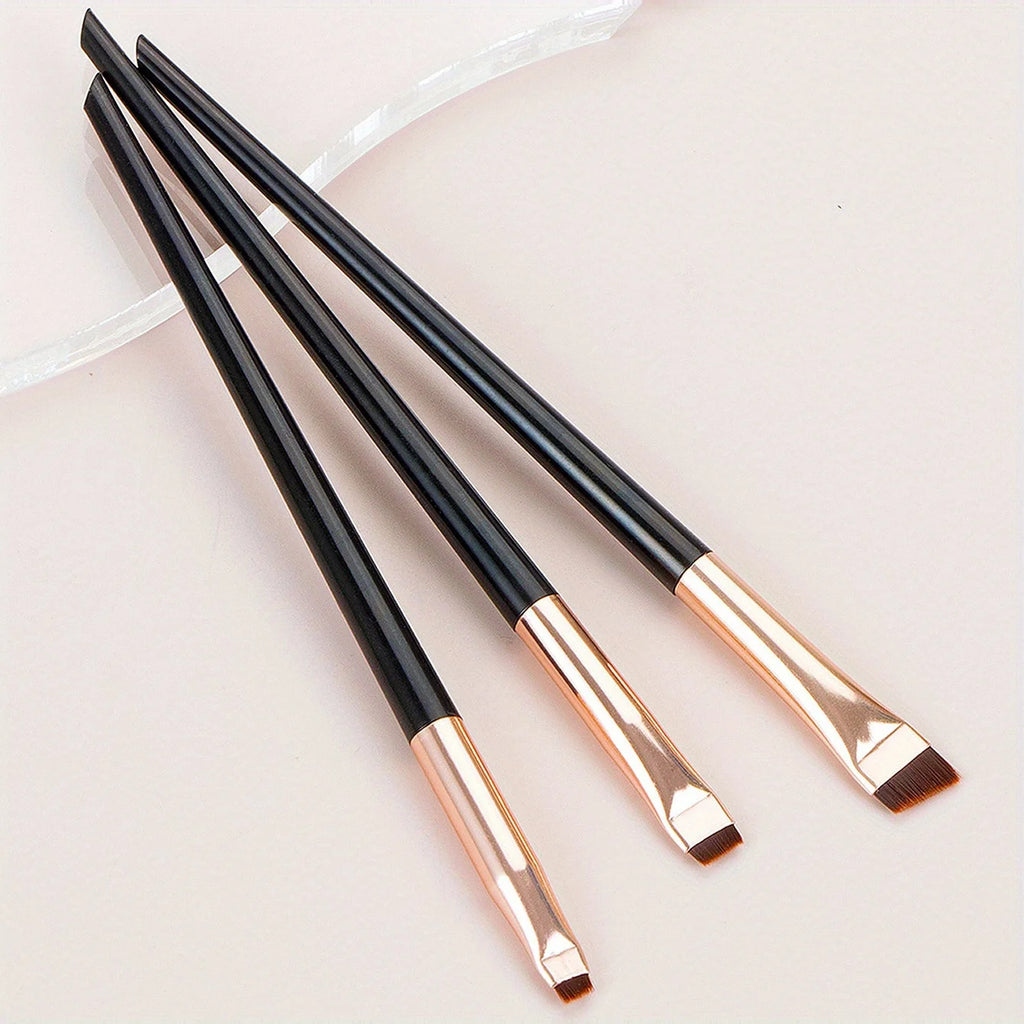 3-Piece Precision Eyeliner & Brow Brush Set