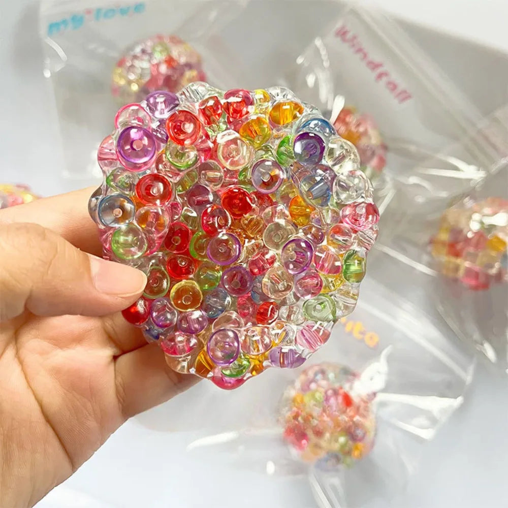 Crystal Bead Squishy Ball – Stress Relief Toy